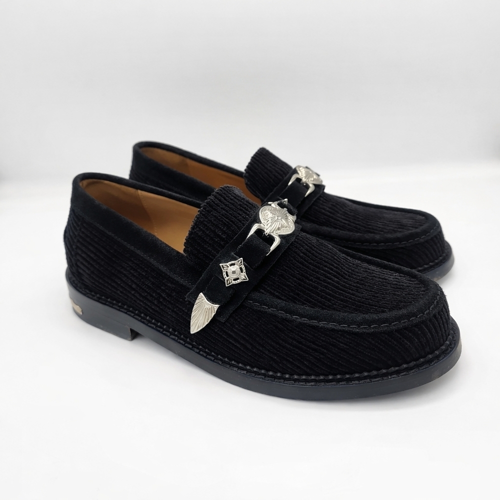 Toga Loafers with Silver Accents